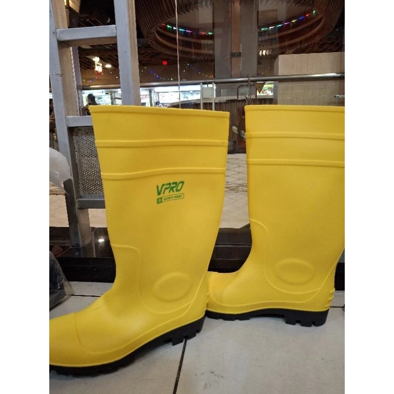 SEPATU BOOT SAFETY "VIPRO" [NO.39-44] KUNING *10*